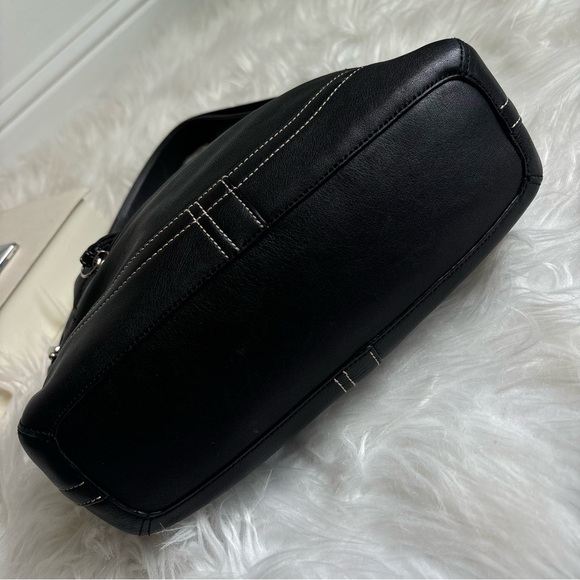 Coach Black Leather Shoulder Bag - Picture 14 of 15